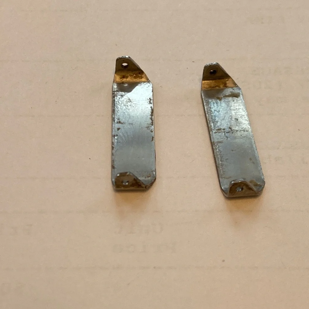 Casio Pro Trek WSD-F20 metal covers for mounting strap to case.  2 covers. Used